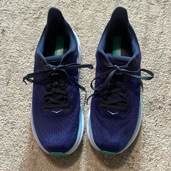 Hoka Women Running Shoes outer space bellwether blue w/teal